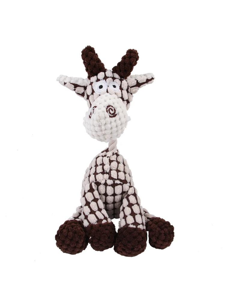 Cute Dog Toys for Small Large Dogs Animal Plush Dog Squeaky Toy Puppy Chew Toys Bite Resistant Pet Toy For Dogs Squeaker