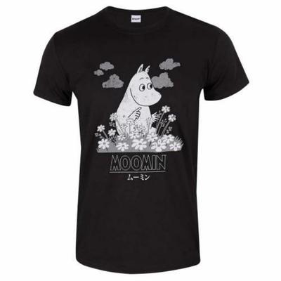 MOOMIN Unisex Adult Flowers Japanese T-Shirt