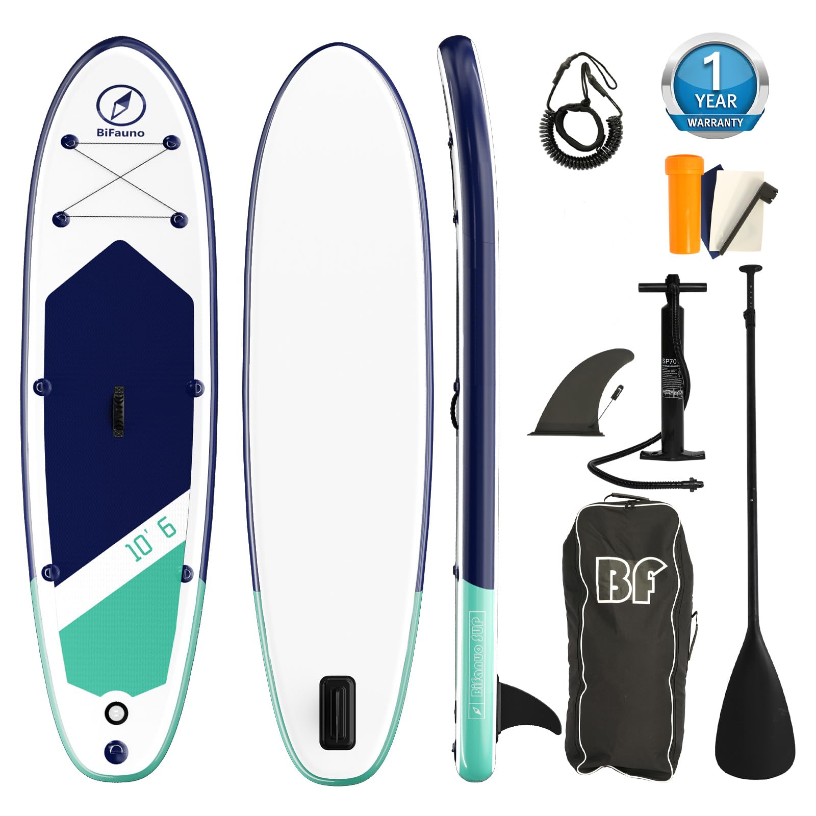 

Надувная доска для паддлбординга Bifanuo Идеально для и 320см 76см 15см 145кг Вес Включает SUP Каяк и Сумку для хранения для легкой транспортировки Набор для гребли стоя,