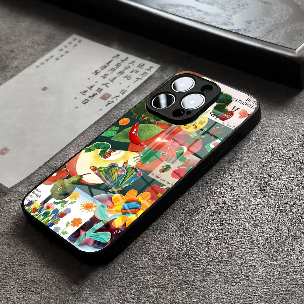 

The Very Hungry Caterpillar Phone Case For IPhone 16 Pro Max 14 17 Air 12 15 11 13 Mini X XR XS Max SE Glass Cover iPhone15 ProMax