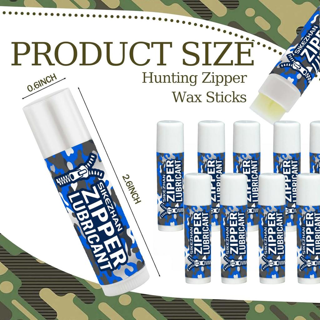 Universal Zipper Lubricant Wax Stick for Marine Boat Canvas Wetsuit Drysuit. Heavy Duty Zip Lube Tool for Snaps & Zippers 6g