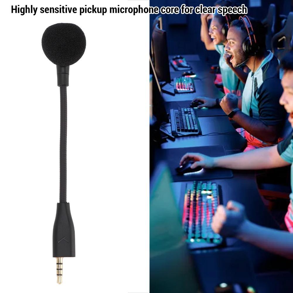 High-sensitivity Gaming Headset Mic 15CM Microphone Replacement for MMX100 MMX150 Live Streaming