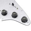 Musiclily Pro SSH Strat Wiring Pre-assembled Pickguard with Artec Alnico 5 Pickups for ST Stratocaster Electric Guitar White Pearl 4P