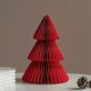 Christmas Tree Decoration Hanging Ornament Easy Assembly Festive Hanging Decor 3D Honeycomb Paper Decoration