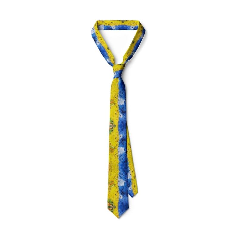 

Oil Art Neckwear 8cm Contemporary Width Lightweight Fabric 13 Designs Optional