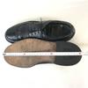 USED/60s-70s USA Bootmaster Thom McAn Pebbled Leather Long Wingtip Shoes 26.5-27cm Black