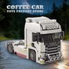 Creative Truck Head Bricks MOC Set City Loader Car Shipping Vehicle Building Blocks Toys DIY Container Trailer Model Adult Gifts