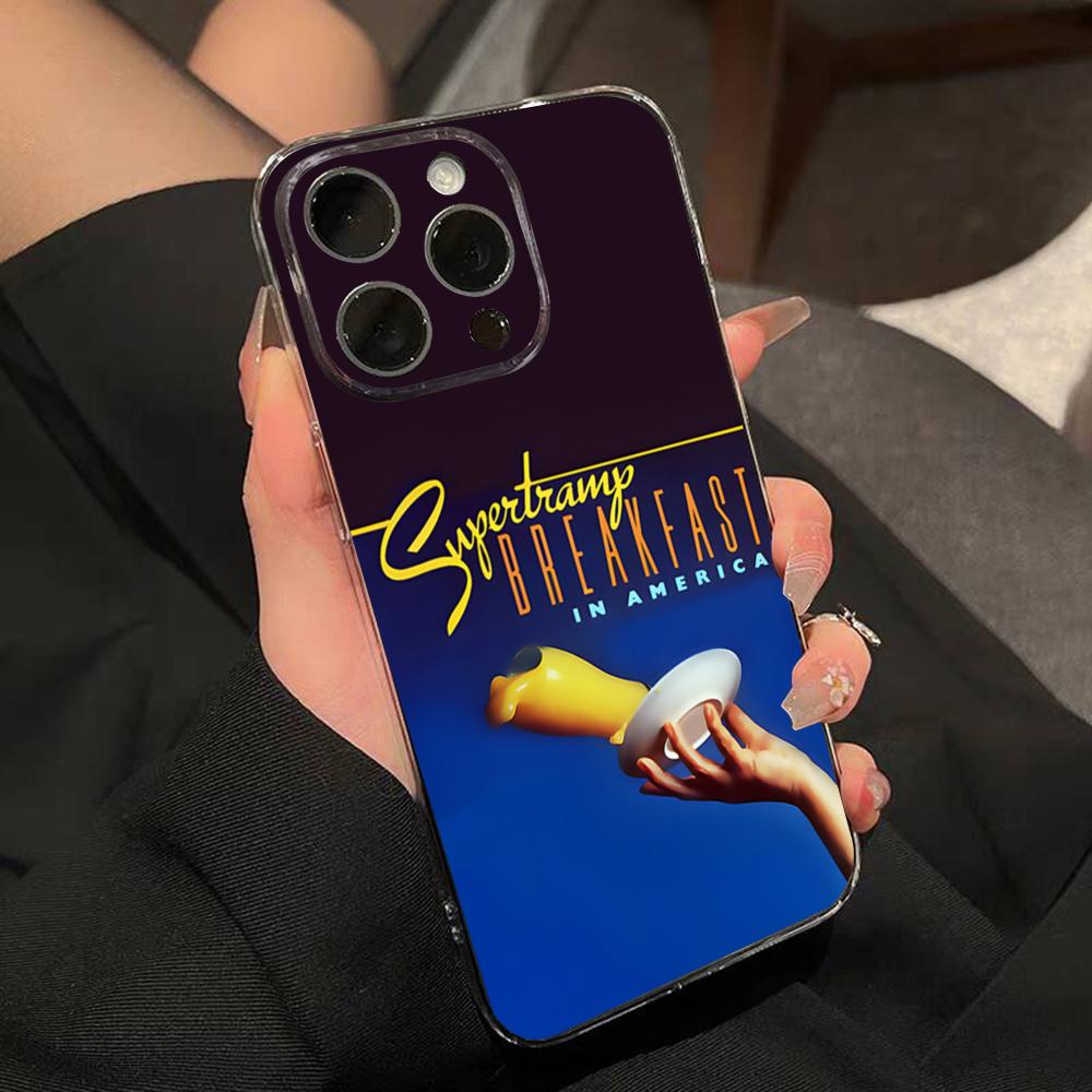 

Supertramp Breakfast In America Phone Case For IPhone 15 Pro Max 16 Pro Max 14 13 11 12 Mini Xs X Xr 7 8 Plus Se Transparent Cov iPhone 15 Pro Max