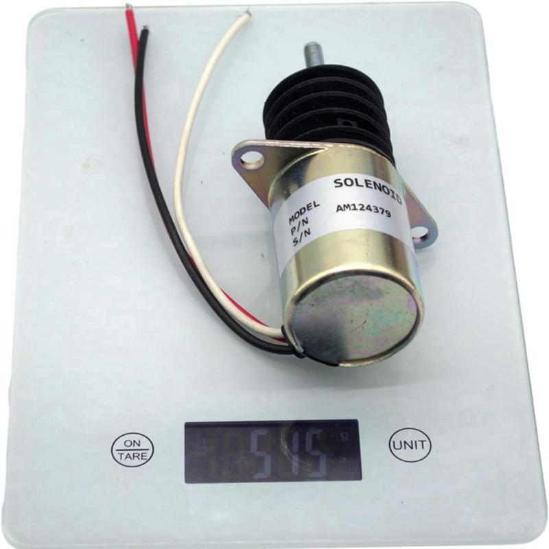 Durable-AM124379 12V Fuel Shutoff Solenoid For John Deere 415 455 445 430 Front Mower Lawn And Garden Tractors AM103337 AM124380