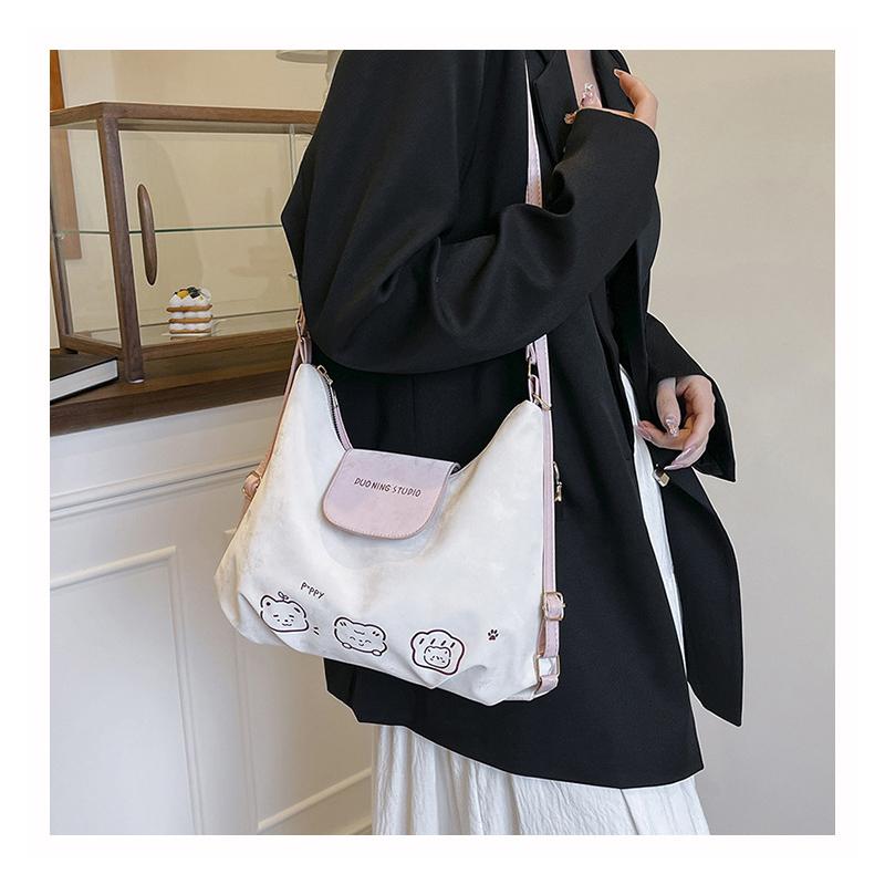 Trendy Cute Tote Bag 2026 New Model Large Capacity Single-shoulder Bag  Light Weight Short Commute Backpack