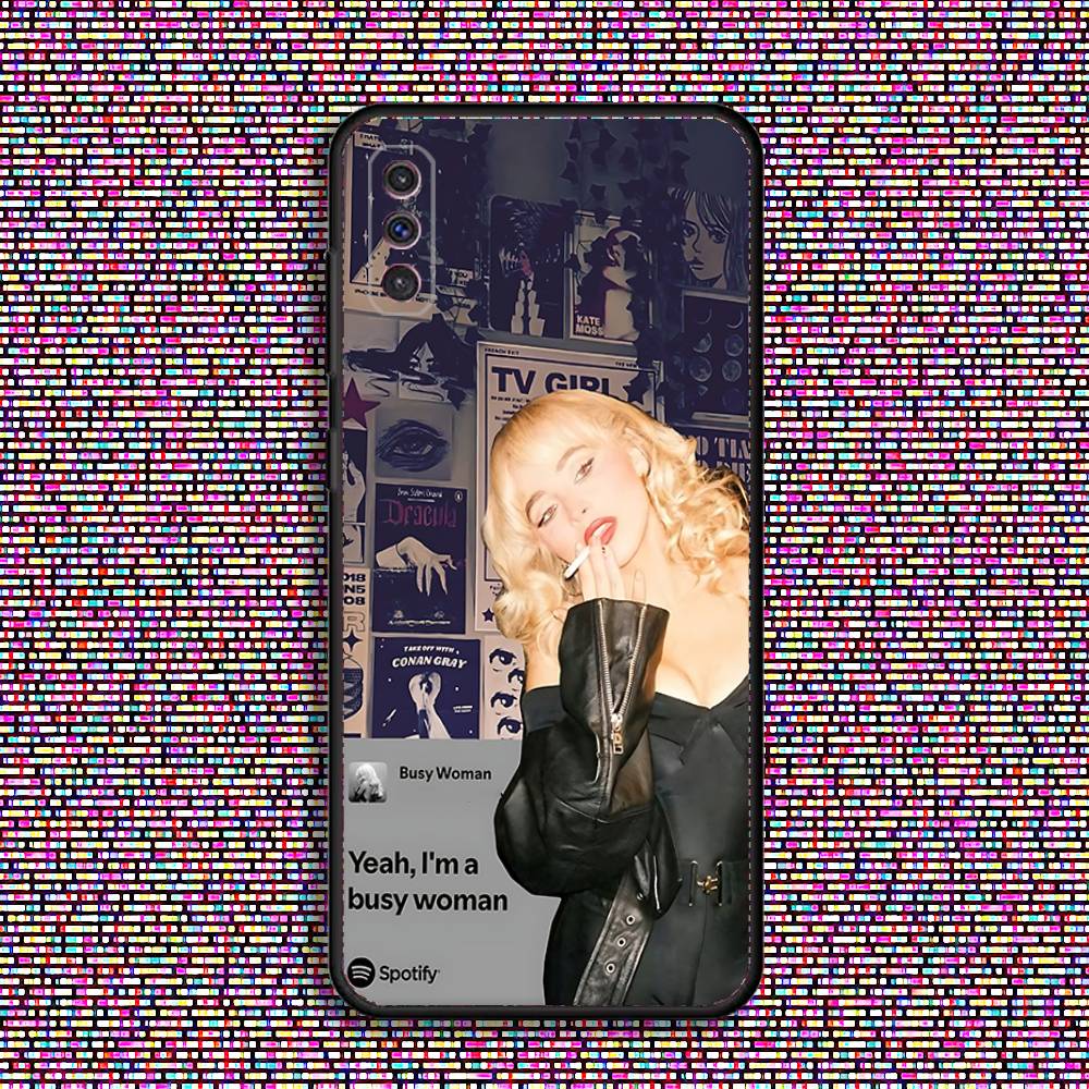 

Sexy S-Sabrina C-Carpenter Phone Case For Samsung S 25,24,23,22,30,21,10,9,Ultra,Plus,Lite,FE,4,5 G Black Soft Case Samsung S20ULTRA5G