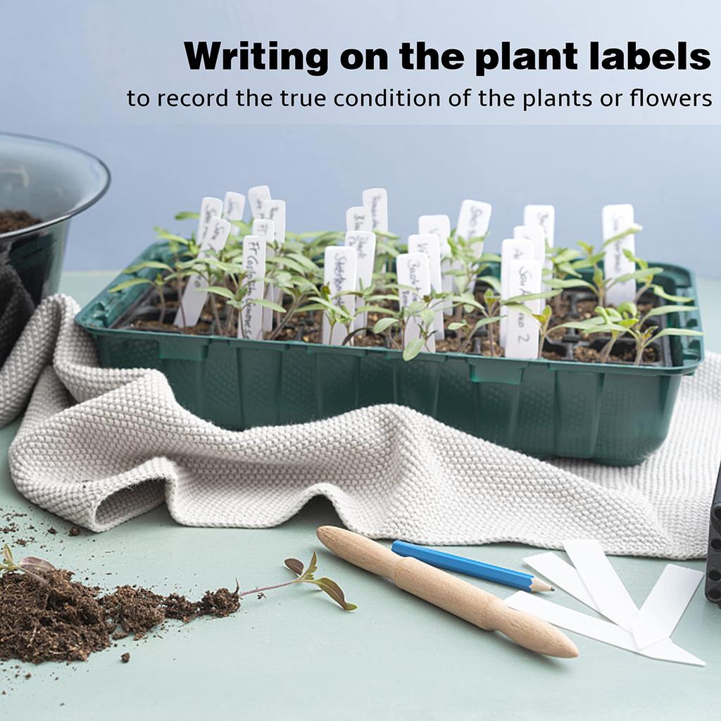 100Pcs Set Plant Markers Plastic Plant Labels Plant Name Tags for Seedlings Garden Labels Nursery Plant Tags Seed Labels