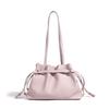 Spring and summer new bucket bag women's large-capacity mother and child bag pleated soft surface casual soft surface shoulder bag women's bag