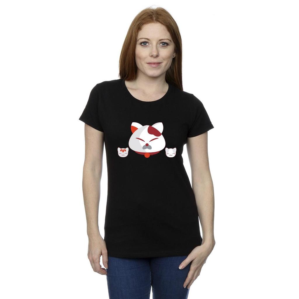 Disney Womens/Ladies Big Hero 6 Baymax Kitten Heads Cotton T-Shirt