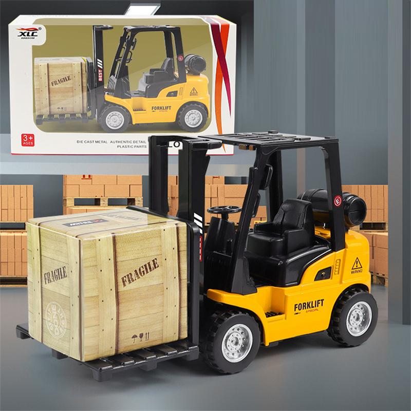 Forklift Truck Toy Portable Simulation Inertial Truck Car for Boy Kids Gift