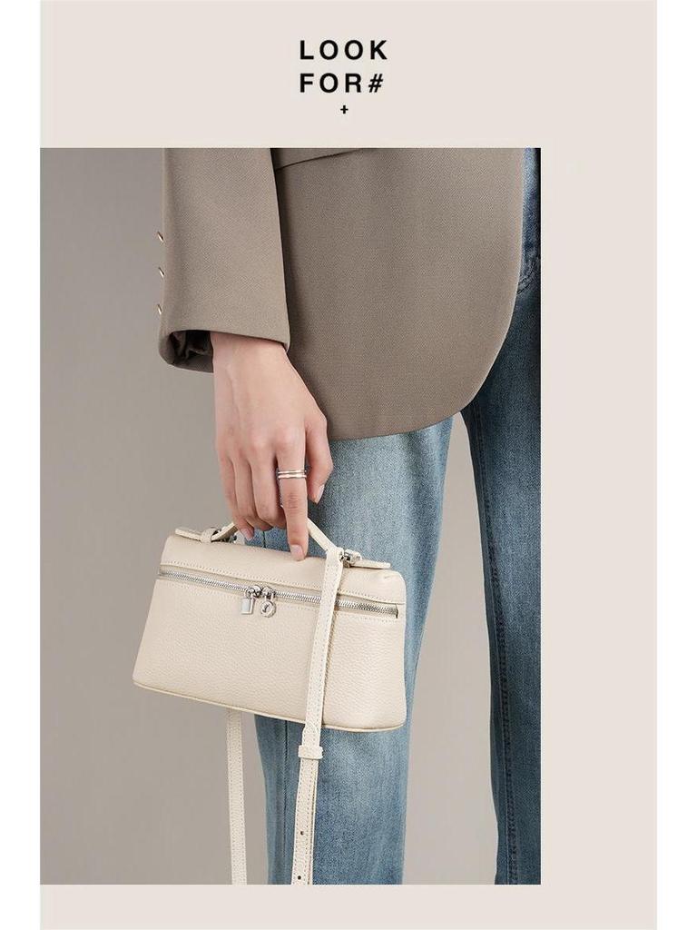 Autumn-Inspired Women's Single Shoulder Crossbody Handbag - Versatile Niche Lunch Box Style