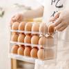 Holder 30 Egg Cartons Space Saving Egg Storage Box Food Containers Refrigerator Organizer Egg Tray