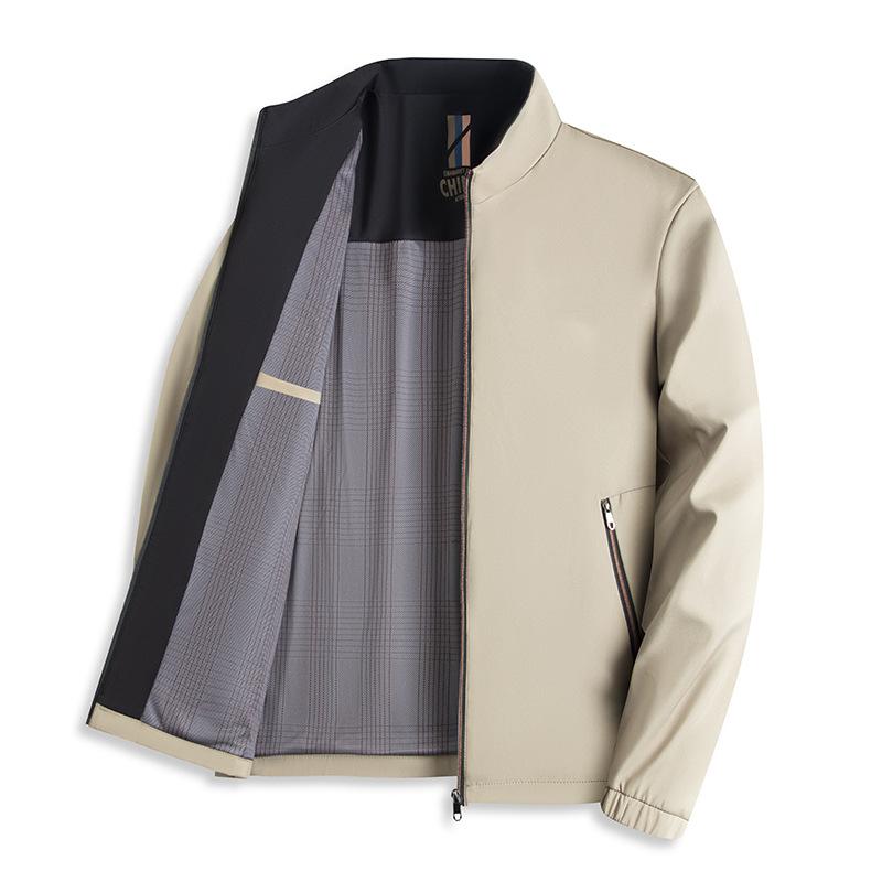 Spring and Autumn Thin Casual Men's Jacket Stand-up Collar Executive Jacket Business Wear