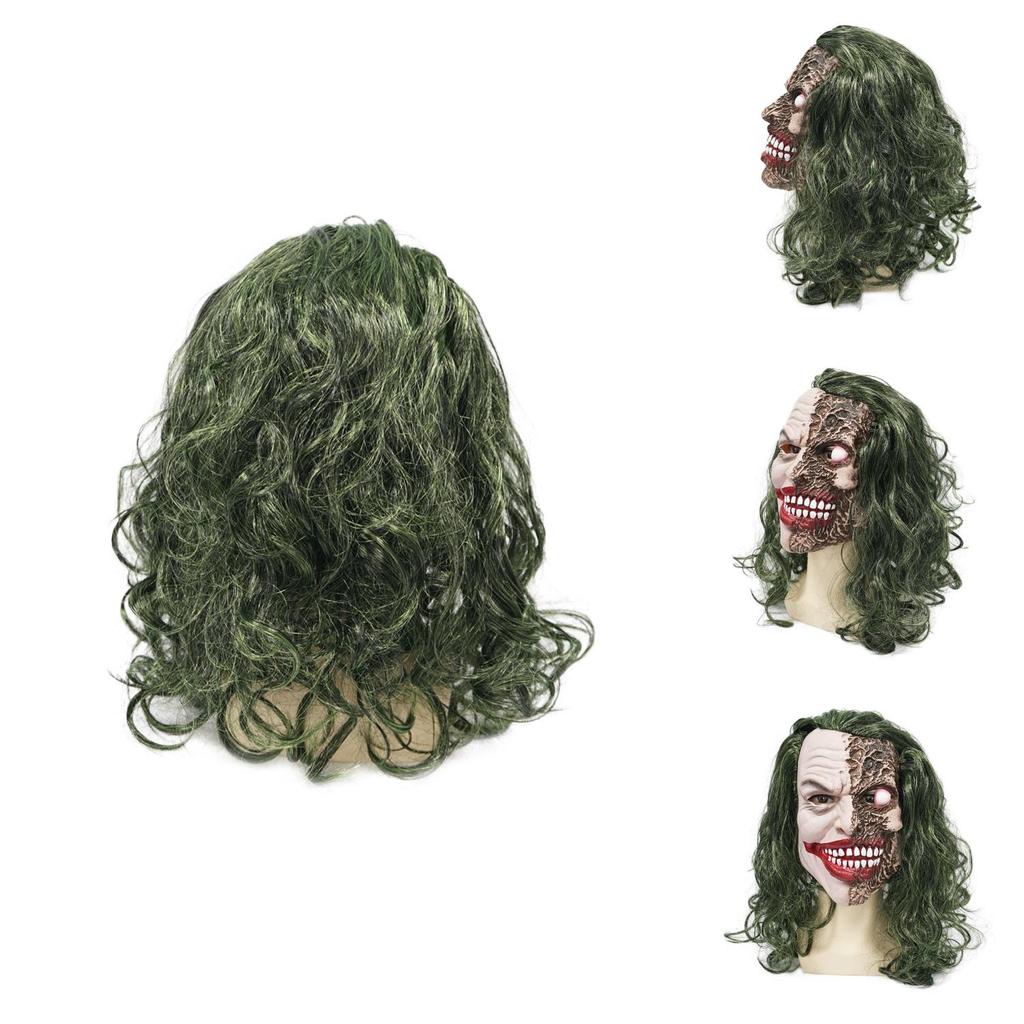 Latex Joker Head Mask With Large Eyes For Halloween Costume And Pranks