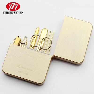 THREE SEVEN 7-Piece Stainless Steel Nail Care Kit