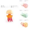 Realistic Marine Animal Plastic Jellyfish Sculpture Static Tabletop Ornament For Collectors
