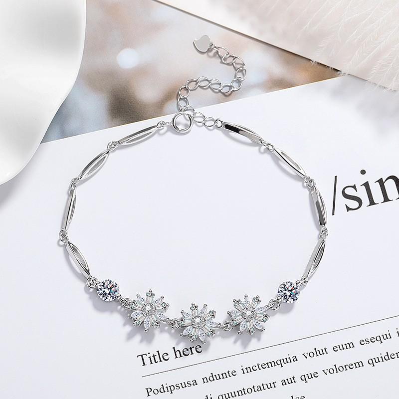 Zwei Karat Prinzessschliff Simulierter Moissanit Armband - Vielseitiger Damen-Beadschmuck
