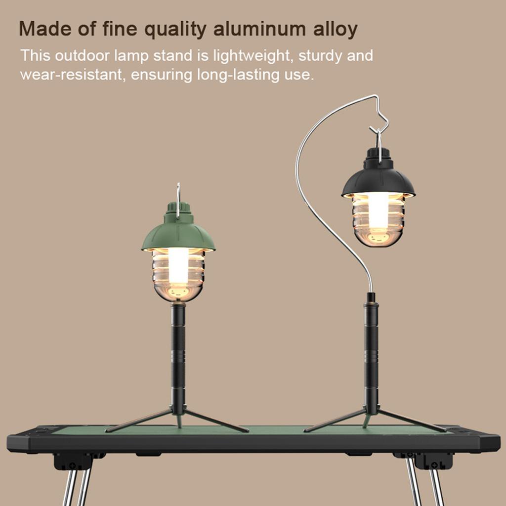 Lightweight Aluminum Alloy Light Holder Detachable Lamp Stand Outdoor Portable Easy To Build Lamp Holder with Tripod Multifunctional Lamp Camera Rack 