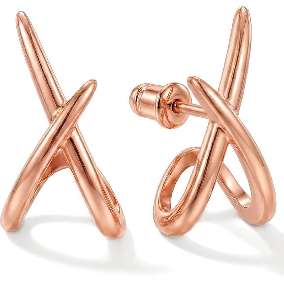 Gold Earrings for Women Trendy,14K Gold Stud Earrings Dainty Earrings Simple Minimalist Gold Earrings Hypoallergenic Earring for Women Gifts