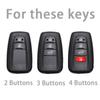 TPU 2 3 Buttons Car Key Fob Cover Case Holder Shell for Toyota Rav4 2021 Hybryd Camry 70 2020 Prado Corolla Sedan 2019 Keychains