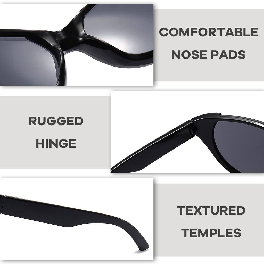Oversized Vintage Sunglasses for Frog Eye Silver Mirror Outdoor Glasses [SHEEN KELLY] Wrap-Around Men,