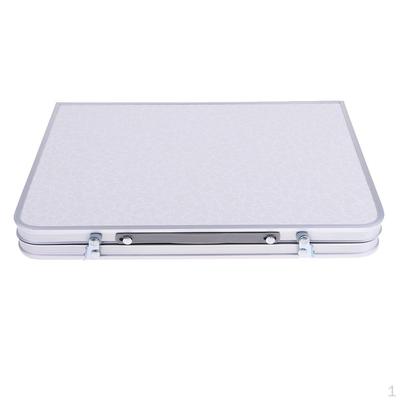 Klappbarer Campingtisch, tragbar, für Picknick, Outdoor, Garten, Grill, Esstisch, Weiß