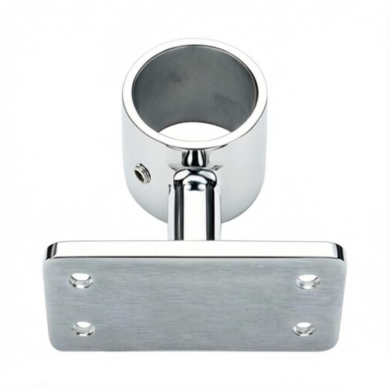 Stainless Steel Boat Rail Base Fitting 32 Mm Round Tube Mount Bracket with 4 Hole Base for Handrail Installation