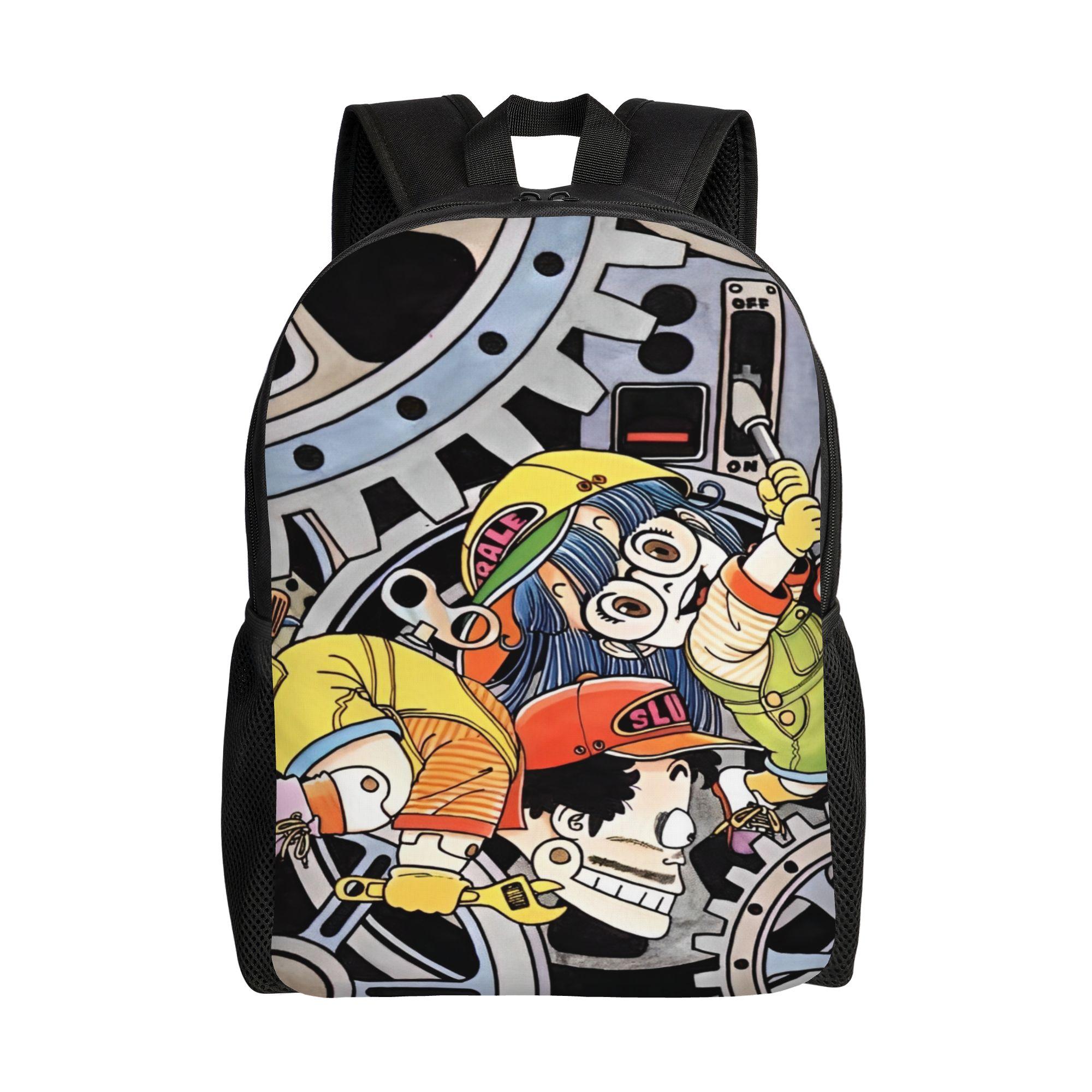 Arale Rugzak Ncha Student Unisex Polyester Wandelrugzakken Zacht Esthetisch Middelbare School Tassen Rugzak as picture