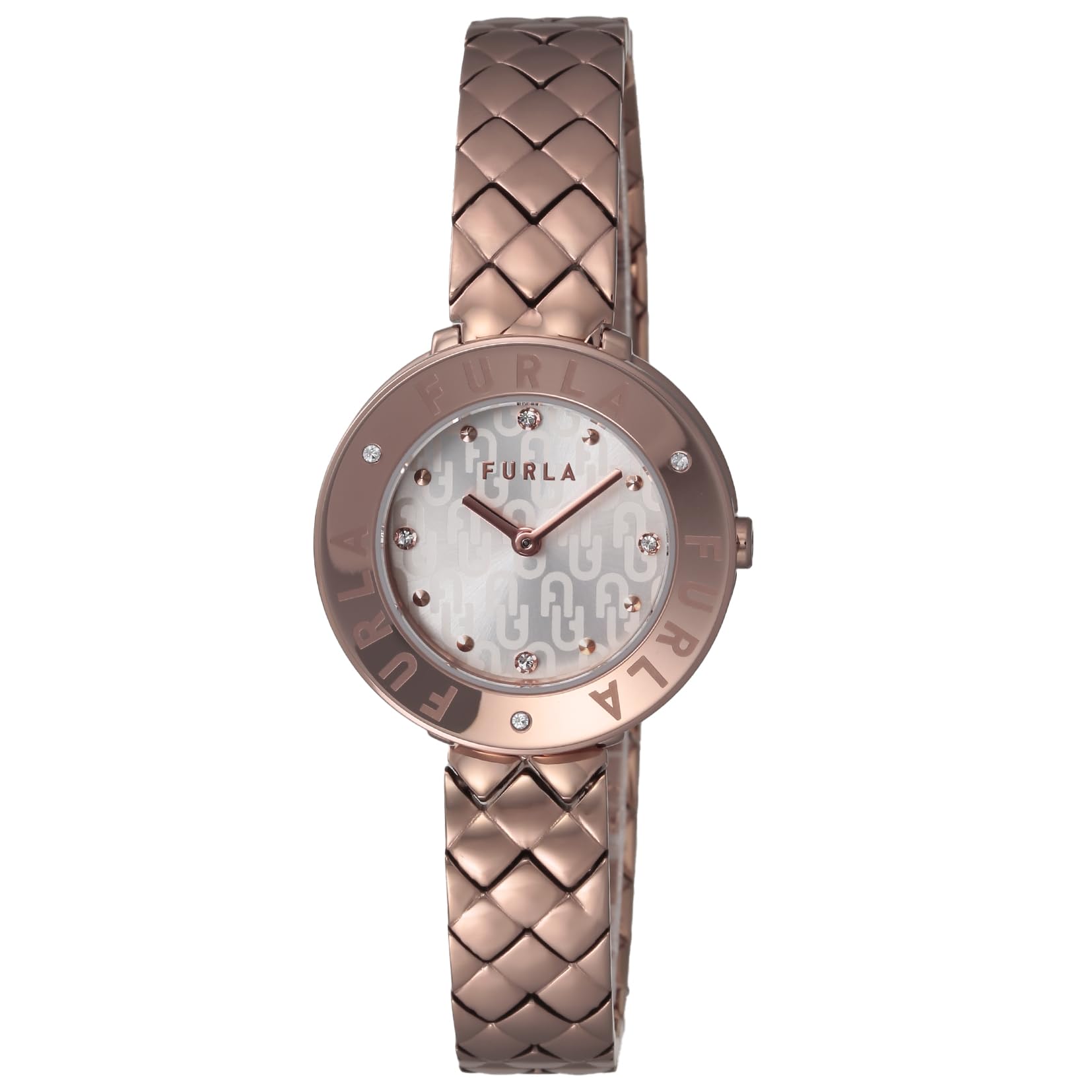 

Watch FURLA ESSENTIAL White Dial Stainless Steel Quartz 30MM Watch Jewelry Accessory WW00004021L3 Rose Gold [FURLA] Women s рожевий колір золота