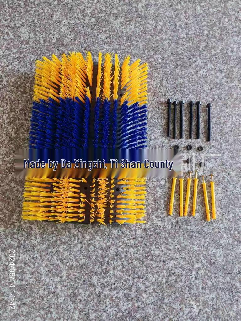 Bardzo Duża Składana Szczotka do Ciała Krowy – Trójsekcyjna Rolka do Masażu i Drapania do Czyszczenia Zwierząt Gospodarskich