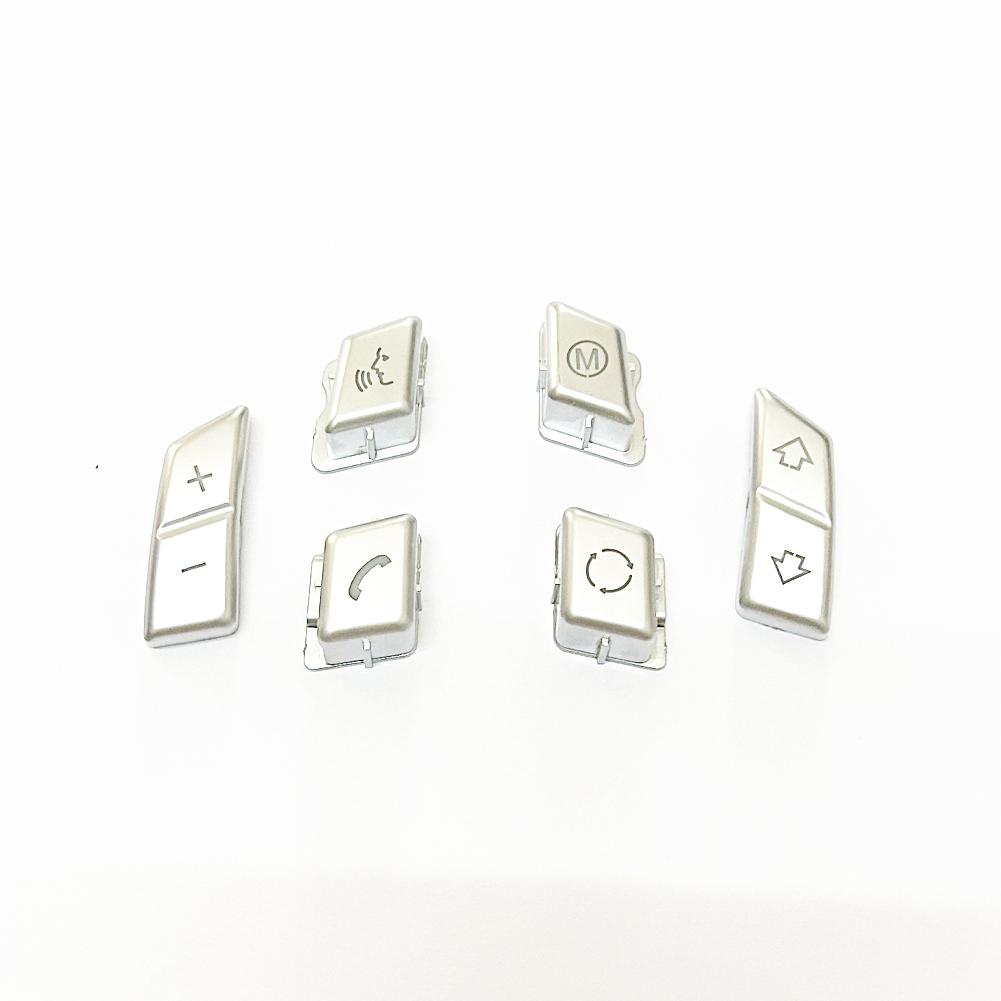 Silver Car Steering Wheel M Button Switch Replacement for BMW 3 Series E90 E92 E93 M3 /1 Series E81 E82 E87 E88 /X1