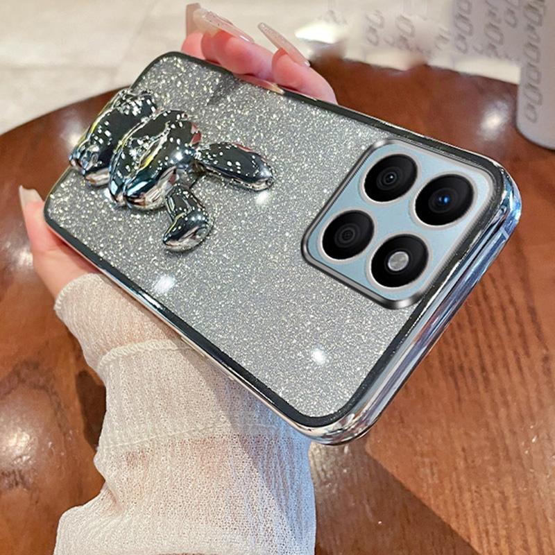 Pour Honor X8b 4G Étui avec Support Lapin Mignon Antichoc Mince Housse de Téléphone