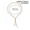 Fashion Sense Flat Snake Braided Alloy Necklace Simple Tassel Snake Head Pendant Collar Bone Chain Premium Sense Commuter Party Womens Necklace