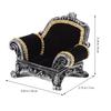 STOBOK Ring Jewelry Ring Display Jewelry Miniature Photography Ring Display Stand Stand, Sofa-Shaped, Black, Stand, Stand, Velvet-Look Storage,