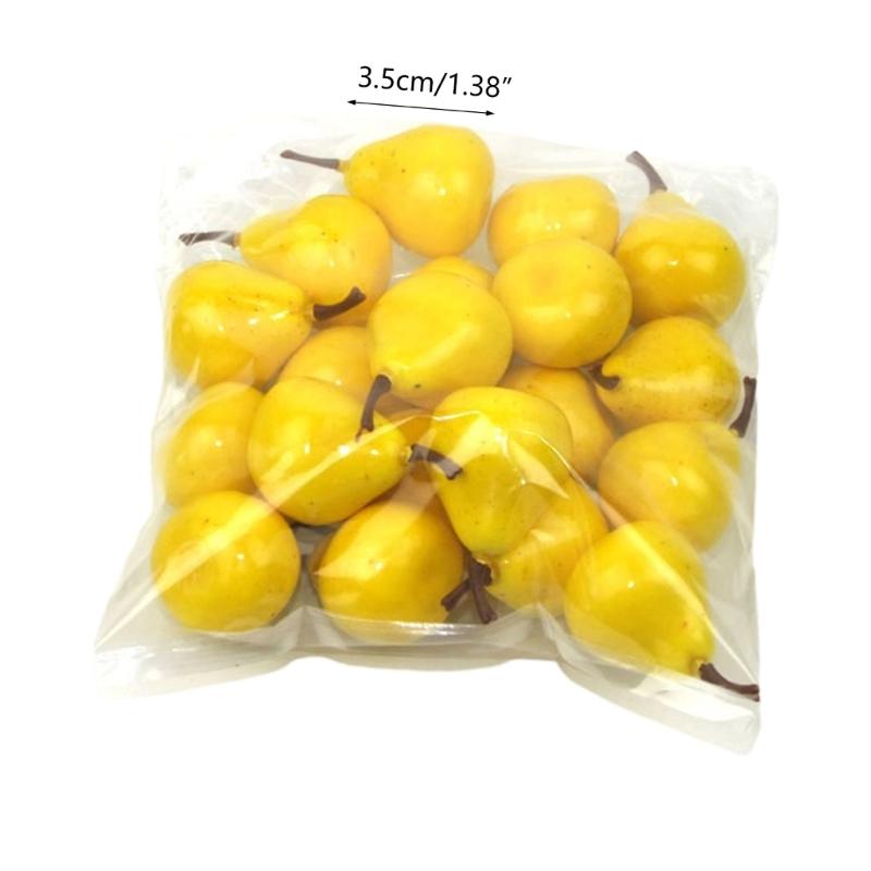 20pcs Artificial Foam Fruit Simulation Lemon Strawberry Wedding Decoration Kitchen Food Photography Props Kindergarten