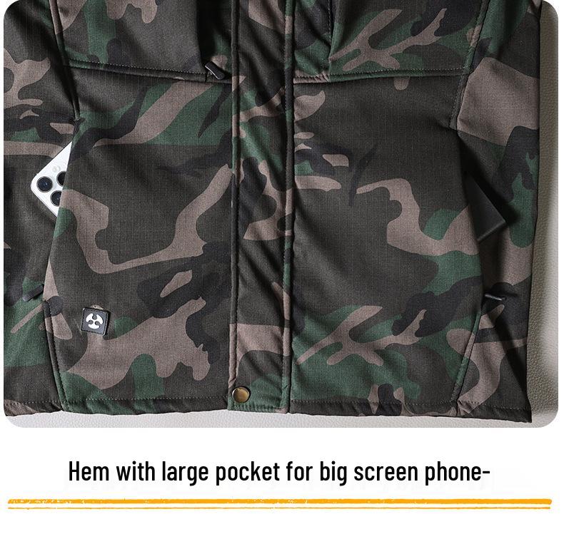 Men's Water-Repellent Fleece-Lined Ski Suit: Warm, Durable & Cold-Proof for Outdoor Adventures