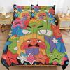 Soft Microfiber Duvet Cover Set 2Pcs,Rainbow Tie Dye Quilt Cover Bedding Set Bed Covers And Pillowcase 75*50 With Zipper Closure