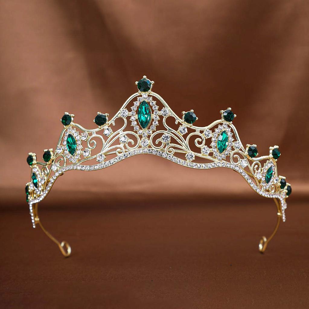 Bridal Crown Tiara Wedding Dress Accessories Headband Princess Birthday Stage Luxurious Crown Rhinestone Hair Accessories