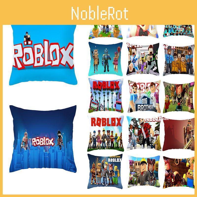 Roblox Game Cushion Cover Square Pillow Protector Decorate Back Support Mat Case