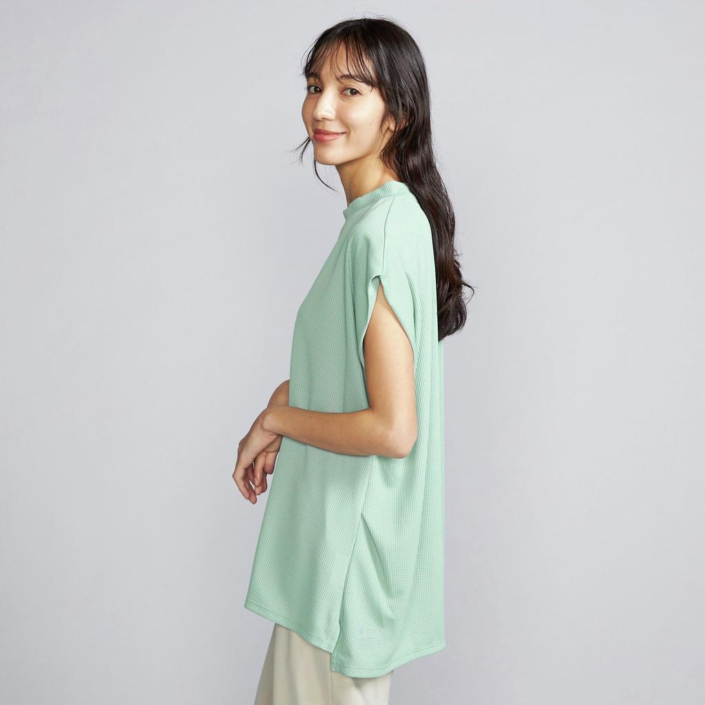 Mizuno Dry Aeroflow Active French Sleeve Iceberg B2MAB210 Women's T-Shirt, Breathable, Green,