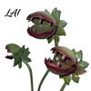 Conversation Starter Garden Decor Metal Carnivorous Plant Stake 25-Inch Large Venus Flytrap Colorful Flower Bed Sculpture for Outdoor Patio Lawn Yard