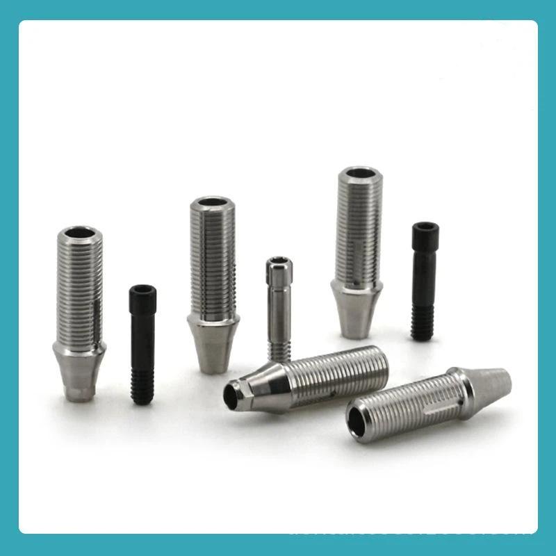 For Dentium System Temporary Abutment Hex And Non-Hex Ti-Base With A Screw For Dental Oral Surgical Screw