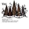 Modern Wall Sculpture Acrylic Forest Decoration with Warm LED Light, Glowing Tree Decor, Silhouette Sign Lighted Art for Christmas Home Living