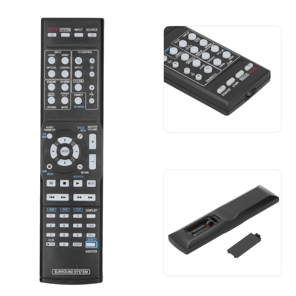 Surround Audio System Controller Remote Control Replacement for Pioneer HTPSB300 AXD7576