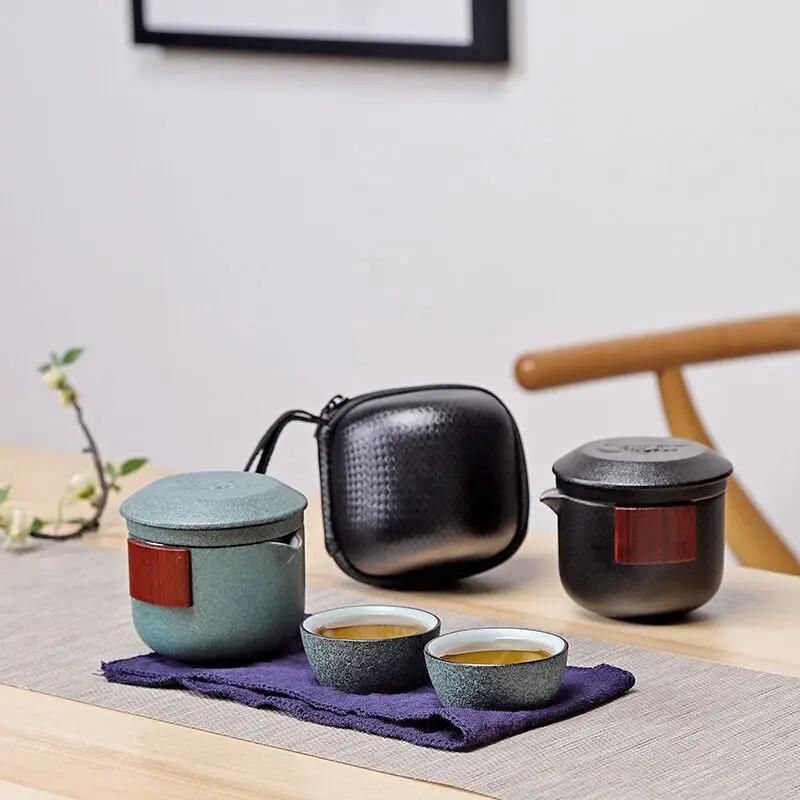 Ceramic Teapot, Gaiwan Tea Cup, Porcelain Sets, Portable Travel Drinkware